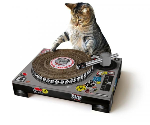小貓DJ打碟磨爪玩具